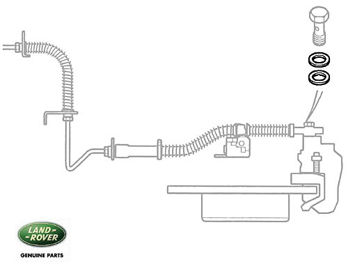 SEALING WASHER - BRK HOSE P38A R/R & DISCOVERY II