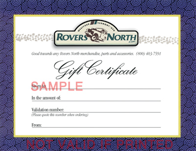 $25.00 GIFT CERTIFICATE