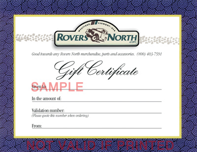 $50.00 GIFT CERTIFICATE