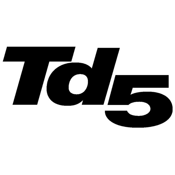 DECAL "Td5" FRONT WING DEFENDER CHARCOAL